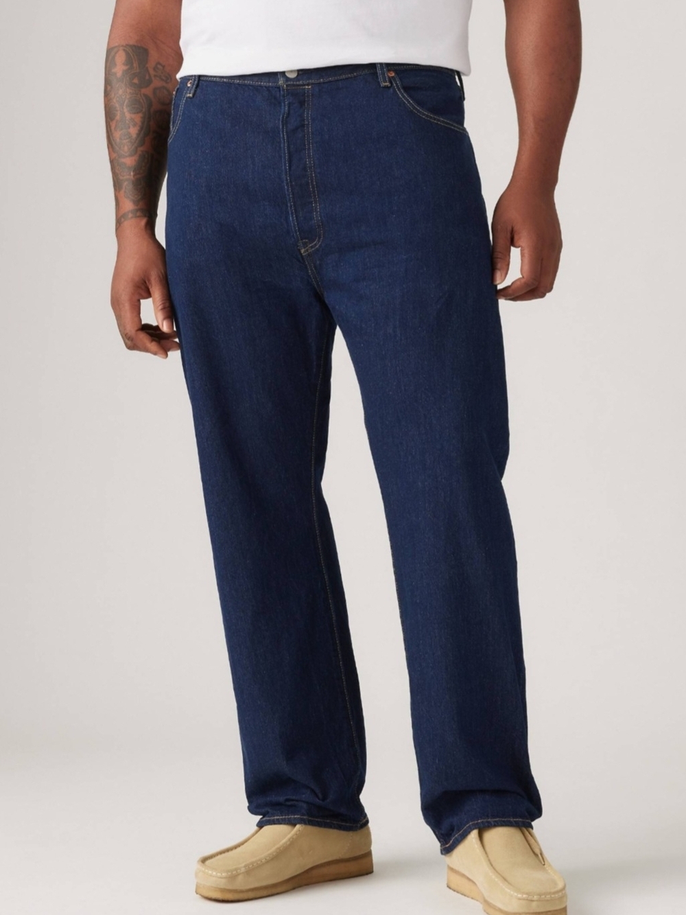 Levi’s 505 Regular Fit Straight Leg Jeans Men’s 36x32 Dark Indigo Denim VGC